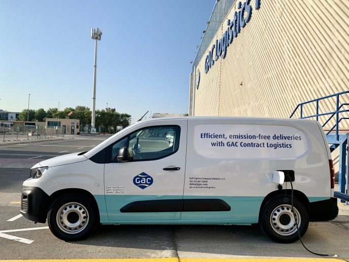 GAC Dubai CL electric van branding