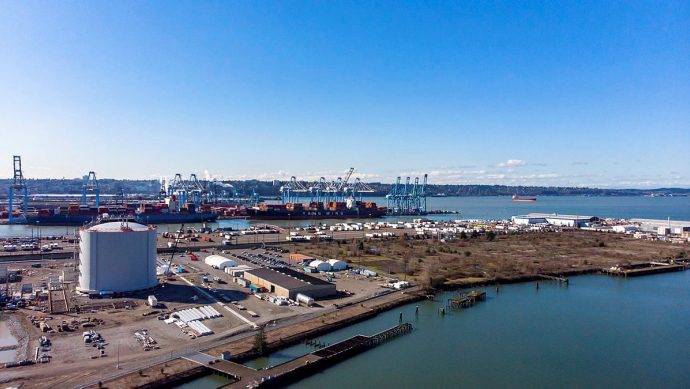 Puget sound energys lng terminal in the port of tacoma